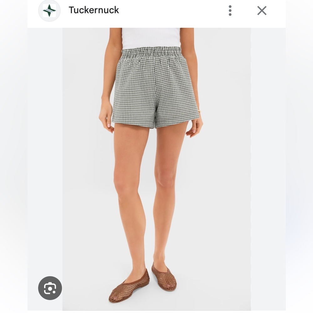 NWT Pomander Place Green Gingham Lane Short Sz M